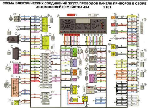 Электрическая схема ваз 2131 нива инжектор