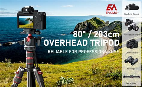 Amazon Evumo Gf Tripod Professional Aluminum Heavy Duty