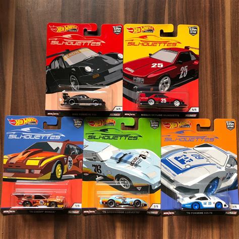 Hot Wheels Silhouettes Car Culture Set Complete Mint Shopee Malaysia