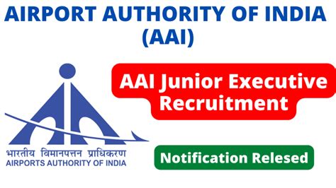 AAI Junior Executive Recruitment 2022 23 596 Posts Notification And