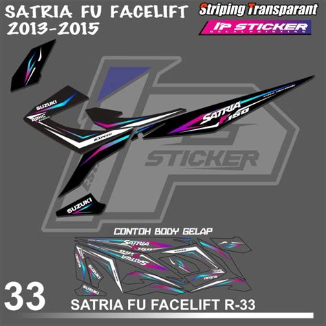 satria fu facelift  stiker striping motor suzuki satria fu