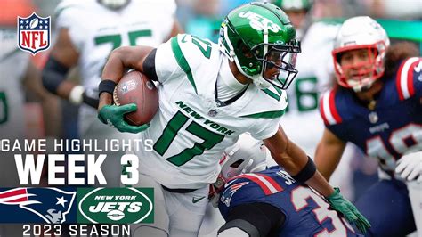 New England Patriots Vs New York Jets 2023 Week 3 Game Highlights