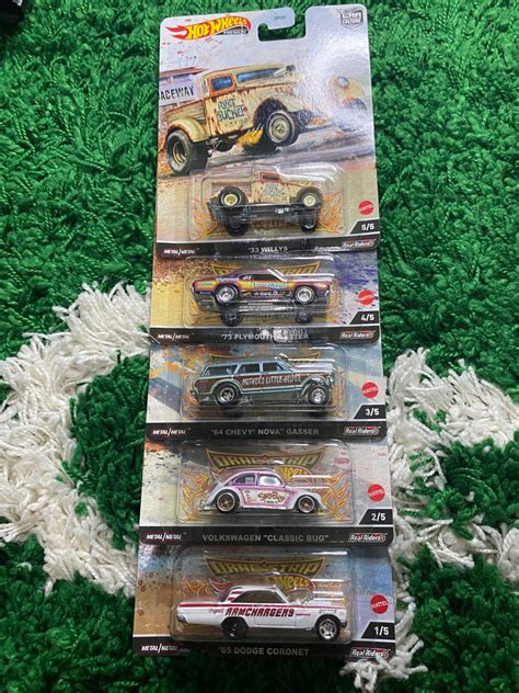 Hot Wheels Car Culture Drag Strip Set Of 5 Hobbies Toys Toys Games On Carousell