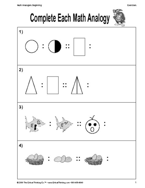 Critical Thinking Skills Worksheets Critical Thinking Worksheets