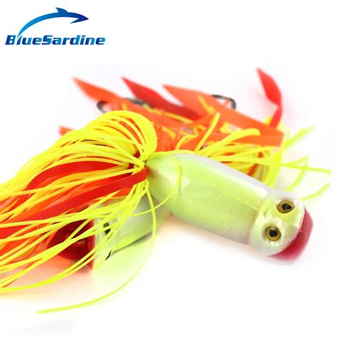 BlueSardine 95G 13CM 2PCS Metal Squid Octopus Fishing Lures Jigs With