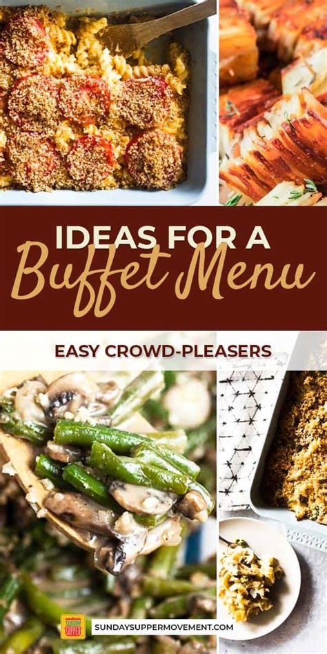 Buffet Food Ideas | Recipe | Christmas dinner menu, Holiday dinner ...