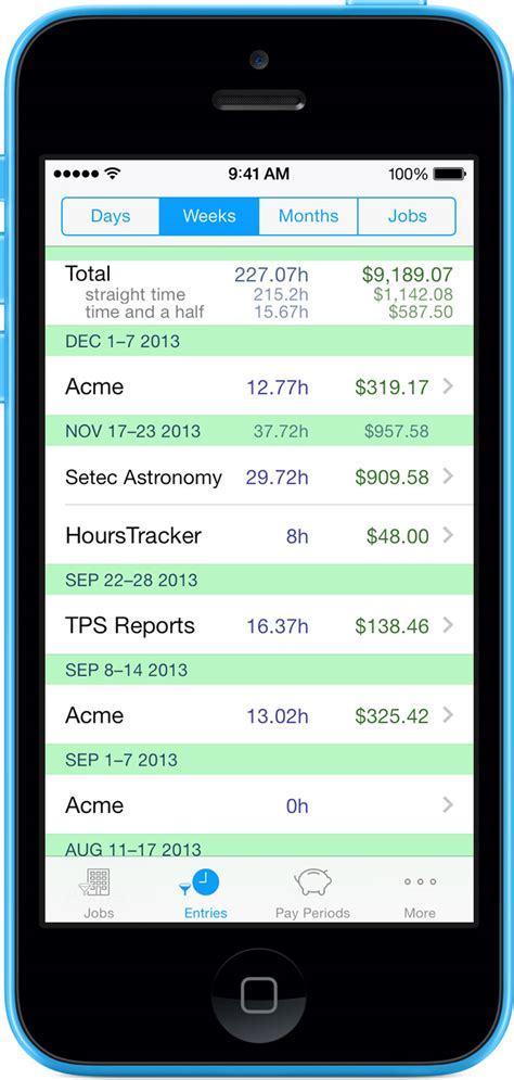 HoursTracker ® Time Tracking App for iPhone and Android
