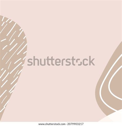 Square Light Beige Nude Background Text Stock Vector Royalty Free Shutterstock
