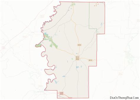 Map of Hale County, Alabama