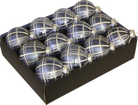 Luxe Decoratieve Glazen Kerstbal Stuks Bol