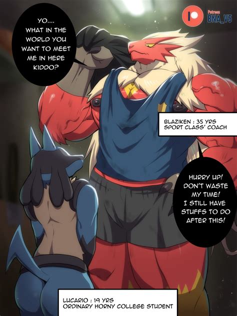 Lucario X Blaziken Page 1 IMHentai