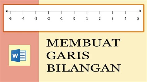 Cara Membuat Garis Bilangan Di Word Youtube