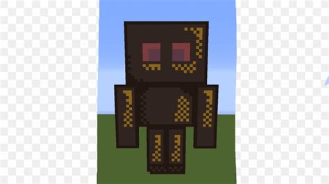 Enderman Pixel Art Grid