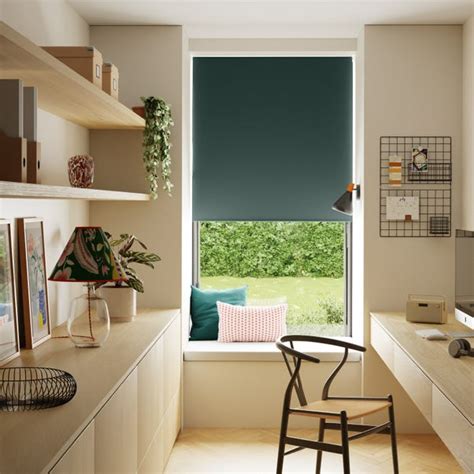 Green Blackout Roller Blind Dunelm