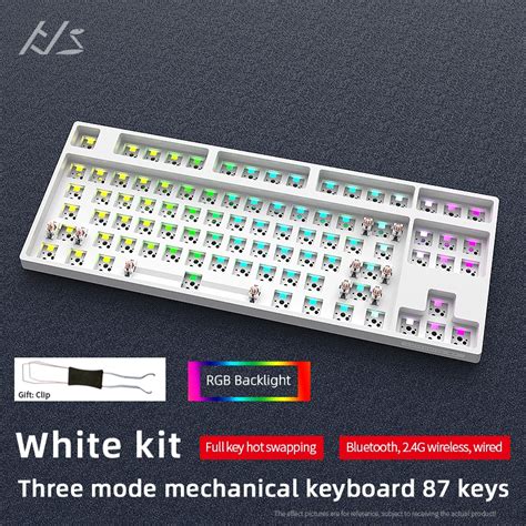 Dk Keys Mechanical Keyboard Kit Hot Swap Custom Rgb Tri Mode Ghz Bluetooth Typec