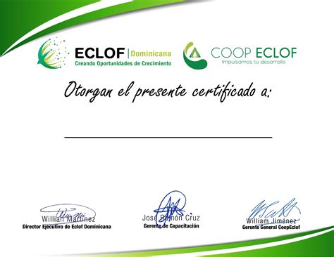 Certi Eclof Dominicana