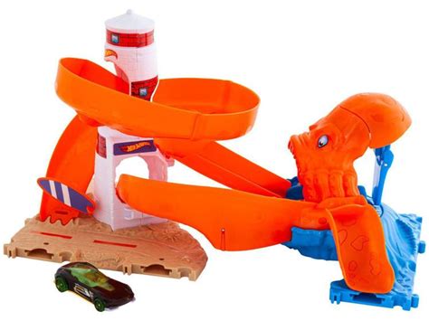 Pista Hot Wheels City Ataque Do Polvo Mattel Pistas De Brinquedo Magazine Luiza