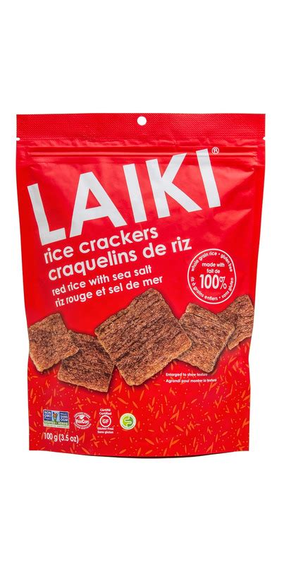 Buy Laiki Red Rice Crackers With Sea Salt At Well Ca Free Shipping