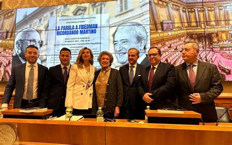 La Parola A Friedman Ricordando Martino Conferenza Al Senato