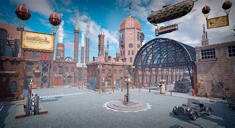 Steampunk City In Environments Ue Marketplace