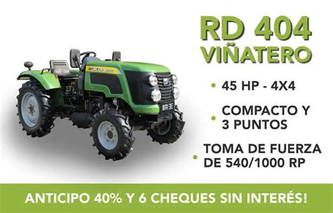 Tractor Chery Rd404 Nuevo Tracción Doble Agrofy