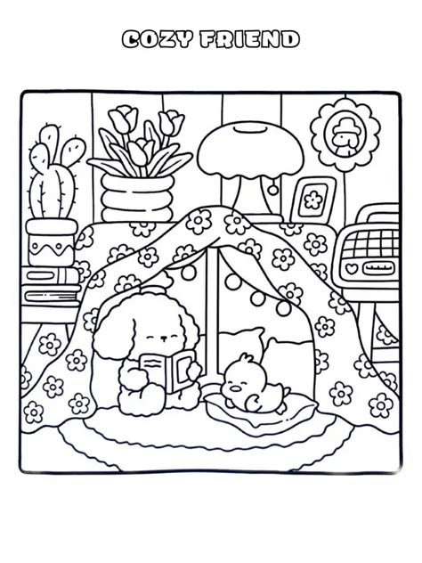 Cozy Friends Para Imprimir - Imprimir Cozy Friends para Colorir