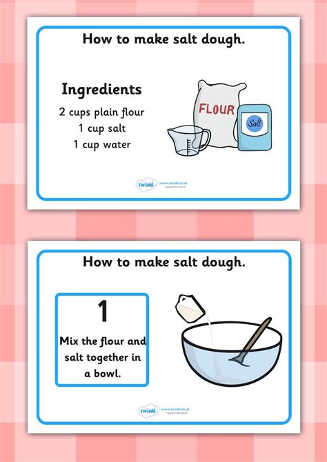 Twinkl Resources Salt Dough Recipe Display Posters Classroom