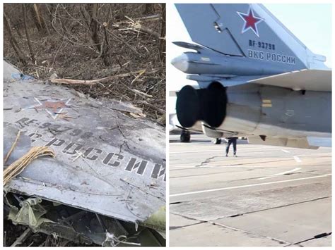 The Wreckage Of A Russian Su 24M Discovered Near Bakhmut Militarnyi