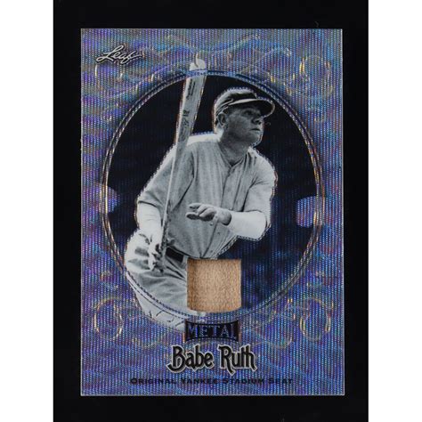 Babe Ruth Leaf Metal Babe Ruth Collection Yankee Stadium Seats Wave YS Pristine