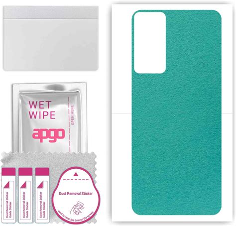 Apgo Folia Naklejka Skórka Strukturalna Na Tył Zamsz Do Infinix Hot 20S Zamsz Miętowy Skins