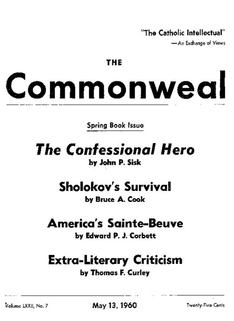 May 13 1972 Commonweal Magazine