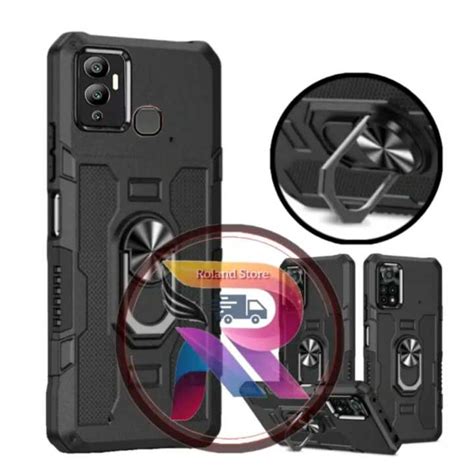 Casing Hp Untuk Infinix Hot I Case Robot Hit Eye Whit Ring Transformer Phantom Hybrit Armor
