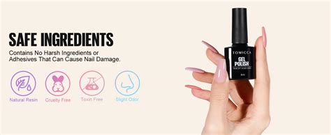 TOMICCA Pink Gel Nail Polish Set 4Pcs Baby Pink Nude White Gel Polish Set Pastel Neutral Soak