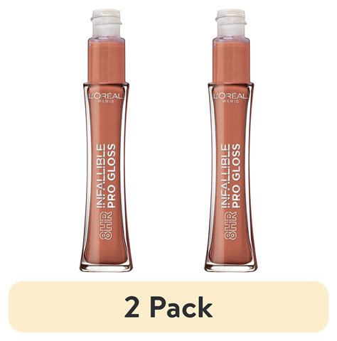 Pack L Oreal Paris Infallible Hour Lip Gloss Liquids Barely Nude Fl Oz Walmart