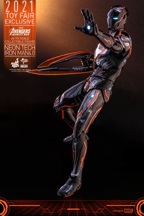 Avengers Infinity War Neon Tech Iron Man By Hot Toys The Toyark News