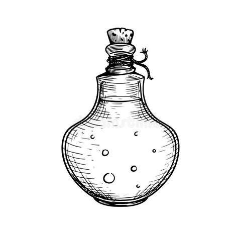 Poison Bottle Sketch Stock Illustrations 1341 Poison Bottle Sketch