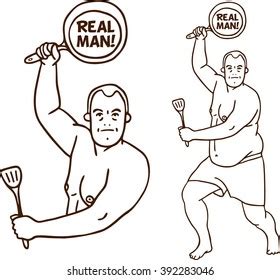 Naked Cook Stock Illustrations Images Vectors Shutterstock