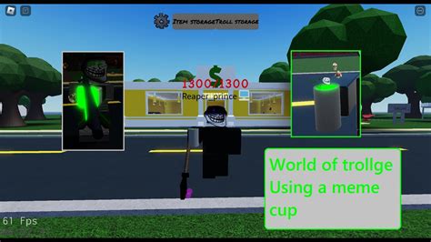 Roblox World Of Trollge Using A Meme Cup YouTube