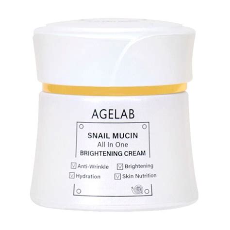 Универсальный осветляющий крем для лица Agelab Snail Mucin All in One ...