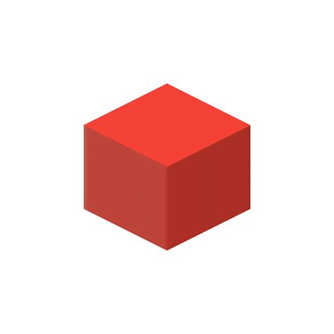 Single Red Cube 3d Red Cube 3d Object 26748698 Png