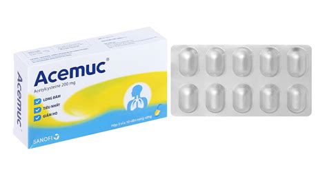 Acemuc 200mg (Hộp 3 vỉ x10 viên) (Acetylcystein) - viên - Nhà thuốc ...