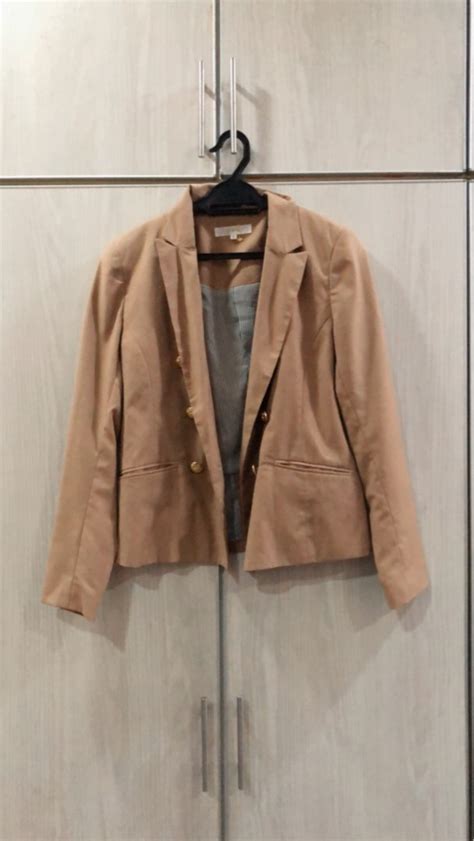 Blazer Nude Cantik Women S Fashion Tops Other Tops On Carousell