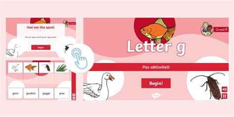 G Klank Interaktiewe Speletjie Teacher Made Twinkl