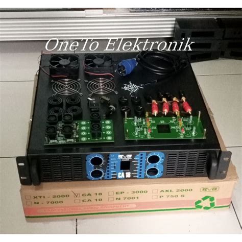 Jual Box Power Ampliffier Ca U Chanel Lengkap Aksesoris Input