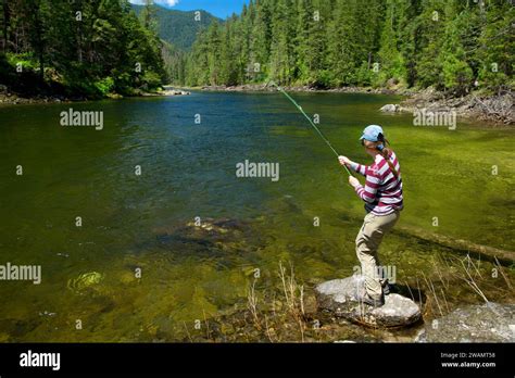 Flyfishing Along Selway River Trail Selway Wild And Scenic River