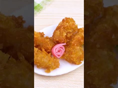 Miniature Crispy Fried Puffer Fish From Miniature Cooking Ideas