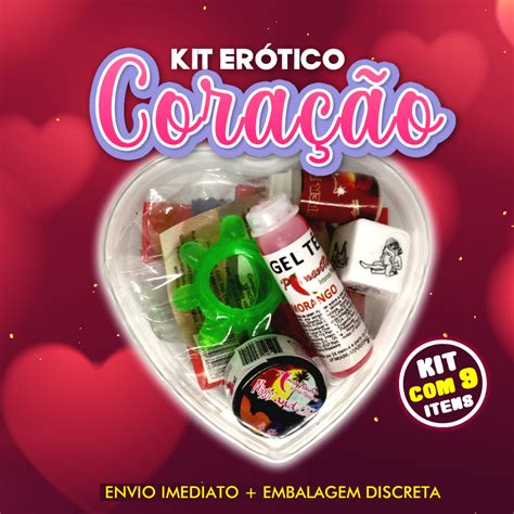 Kit Er Tico Itens Casal Adulto Formato Cora O Sexy Shop Sex Shop