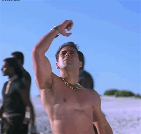 Shirtless Bollywood Men Salman Khan Topless Hot From The 90s