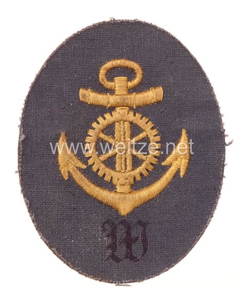 Kriegsmarine Rmelabzeichen Maschinenmaat W Insignia Of