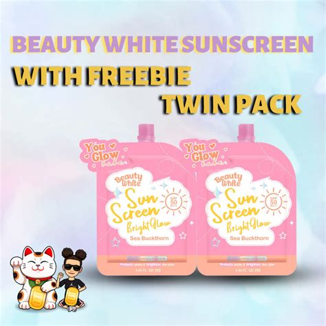 YOU GLOW BABE Beauty White Sunscreen Bright Glow SPF 50 PA 25g Shopee Philippines